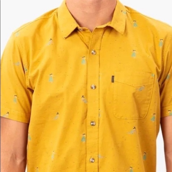 RIP CURL-HULA BREACH SHORT Hawaiian SLEEVE BUTTON UP SHIRT - Picture 6 of 10